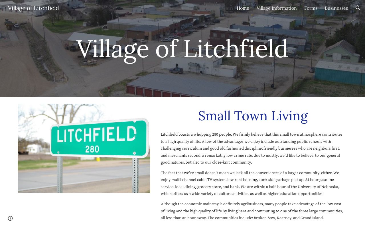 Litchfield village contact context for Sherman County municipal warrant records